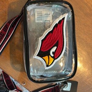 Arizona Cardinal clear purse crossbody. NWT